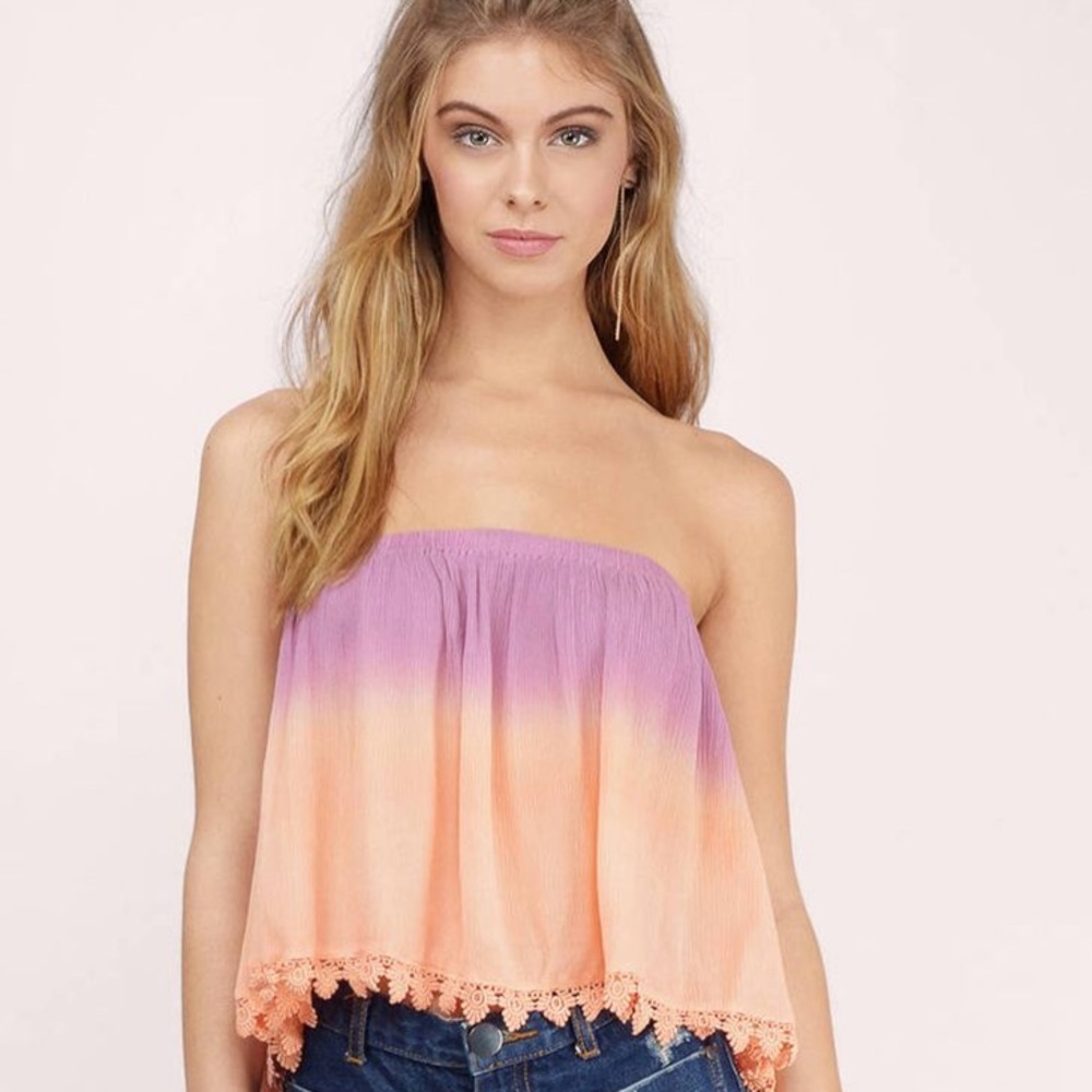 Ombré crop top